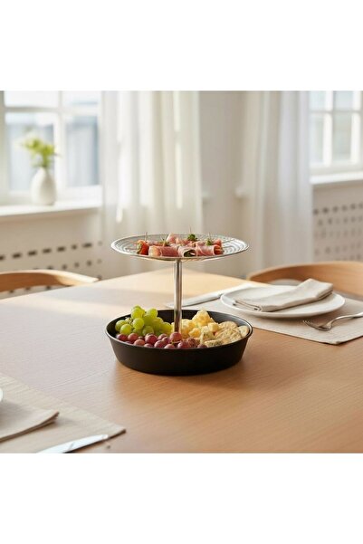 Casco طبق تقديم مزدوج معدني