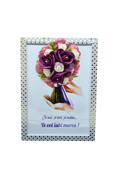T&M Personalizare Tablou înrămat A4 (30x21 cm) - „Te voi iubi pentru totdeaun...