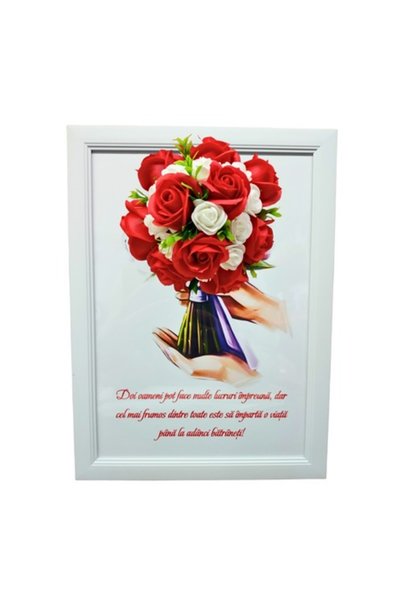 T&M Personalizare Înrămat A4 (30x21 cm) - „Doi oameni pot face multe lucruri ...