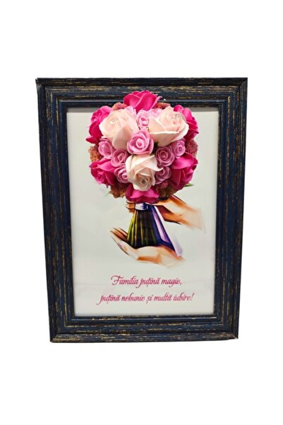 T&M Personalizare Înrămat A4 (30x21 cm) — „Familie: puțină magie, puțină nebu...
