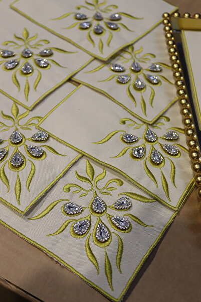 vipceyiz Șervețele de aur cu piatră de diamant Kokyeyl