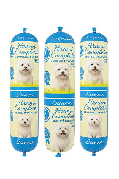 4dog SALAM PENTRU CAINI CU SUNCA 3x900G