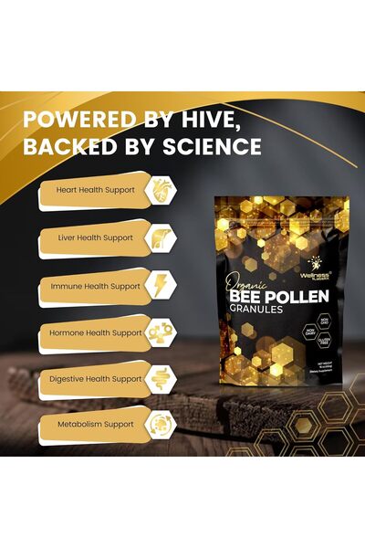 WELLNESS LABSRX حبوب لقاح النحل العضوية من ويلنيس لابس، بروتينات وفيتامينات و...