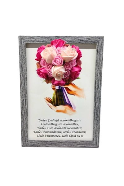 T&M Personalizare Tablou in rama A4 (30x21 cm) - Binecuvantarea Casei - v12 d...