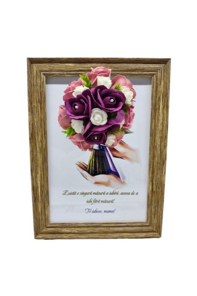 T&M Personalizare Tablou înrămat A4 (30x21 cm) - „Dragoste fără măsură” - v9 ...