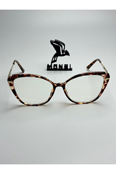 MONAL EYEWEAR Cateye Model Blueblock 55 Ekartman Protects and Soothes Eyes Prescription Glass Can Be Fitted Optical Compatibility