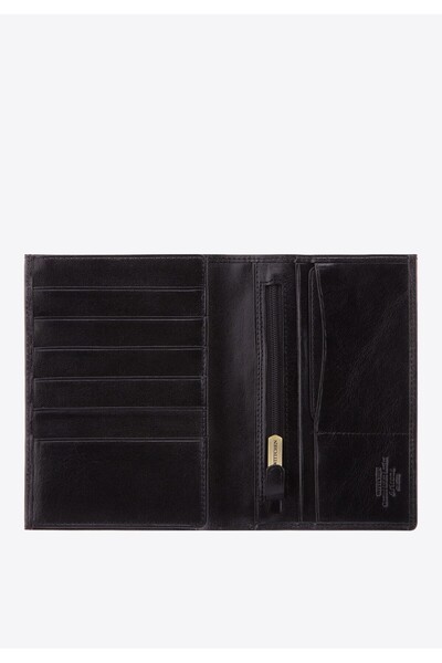 Wittchen Men's Large Men's Wallet for Registration Certificate, Black, Leather