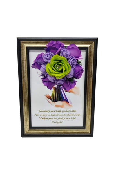 T&M Personalizare Tablou înrămat A4 (30x21 cm) - „Nu contează cine este în vi...