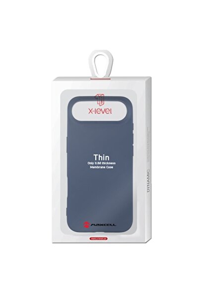 X-Level Case for iPhone 17 Air, Thin Series, SoftTouch, Navy Blue