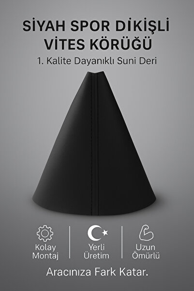 AutoDesign Proton Gen Black Synthetic Leather Black Sport Stitching Gear Shift Boot