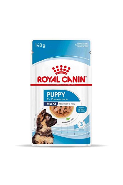 Royal Canin Maxi Puppy Büyük Irk Yavru Köpekler İçin Parça Etli Yaş Mama 140 gr