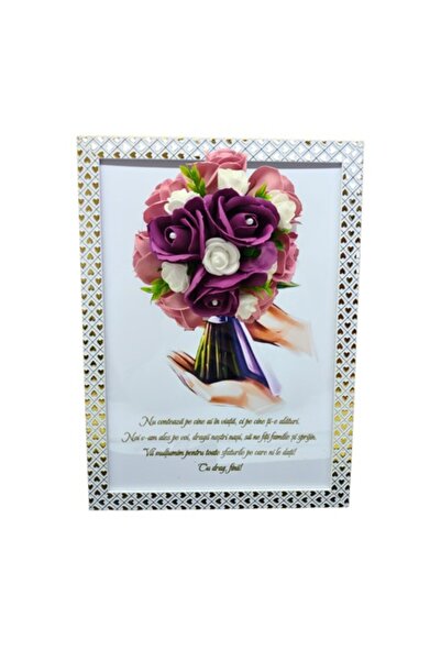 T&M Personalizare Tablou înrămat A4 (30x21 cm) - „Cine stă alături de tine” -...