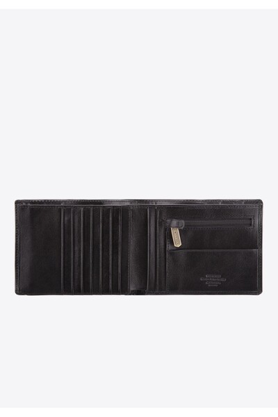 Wittchen Men's Leather Wallet without Clasp Black Black Leather