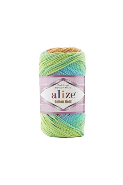 Eliza Cotton Gold Batik Wavy 4530