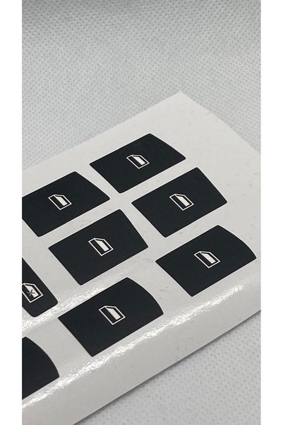 Audi A3 S3 A6 Q7 Compatible Glass Button Sticker Label Repair Kit