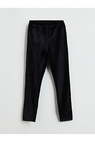 LC Waikiki Ozmarka New Season Elastic Waist Velvet Girls' Leggings