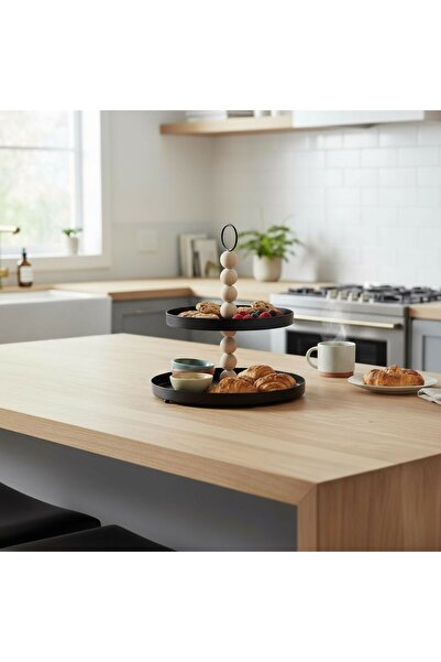 Casco طبق تقديم مزدوج دائري