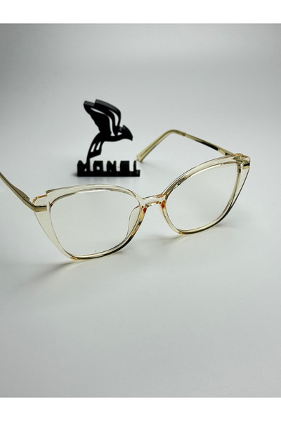 MONAL EYEWEAR Cateye Model Blueblock 55 Ekartman Protects and Soothes Eyes Prescription Glass Can Be Fitted Optical Compatibility