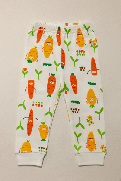 Vivolas 100% Cotton Baby Set with Snap Fasteners on the Shoulders, Unisex, 2-Piece, Top and Bottom, Monthly Sizes 3-6-9-12 Months