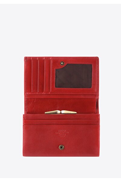 Wittchen Women's Leather Wallet with Coat of Arms Medium Red Leather