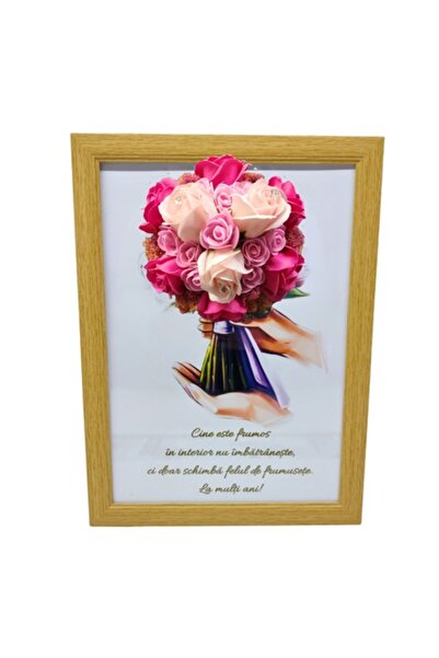 T&M Personalizare Tablou înrămat A4 (30x21 cm) - „Frumosul din interior nu îm...