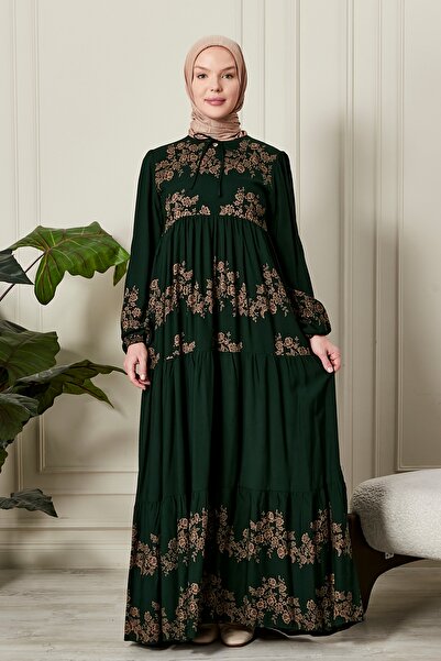 fistan Πτυσσόμενη φούστα με λουλουδάτο μοτίβο τσιγγάνικο φόρεμα βισκόζης Φόρεμα χιτζάμπ Φόρεμα προσευχής μητέρας