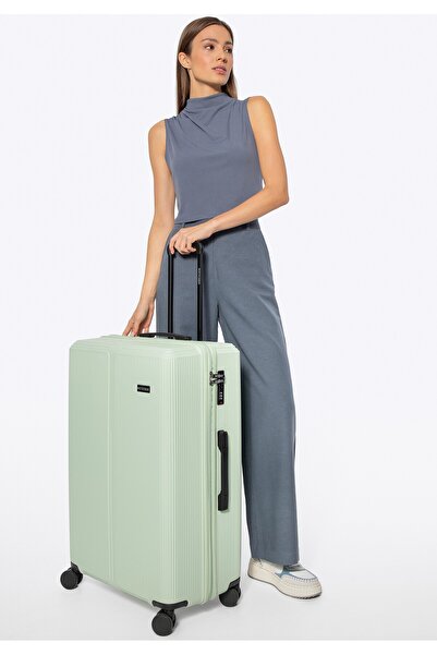 Wittchen Valiză mare pentru bărbați, din ABS cu dungi fine, mentă, ABS mentă