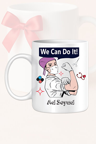 Ver-O Baskı كوب مطبوع عليه عبارة 'يمكننا ذلك'، تصميم مخصص للأطباء والممرضات ف...