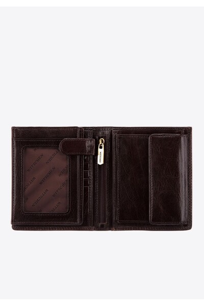 Wittchen Men's Universal Leather Wallet Brown Leather
