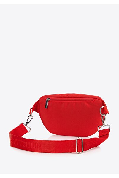 Wittchen Women's Polyester Waist Bag with Detachable Strap Red Polyester