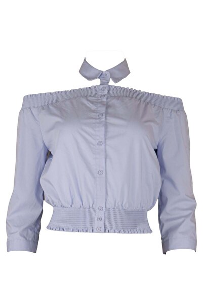 Vero Moda ELLIE LOVE Blue Blouse - S, Blue, Polyester 73% Viscose 23% Spandex 4%