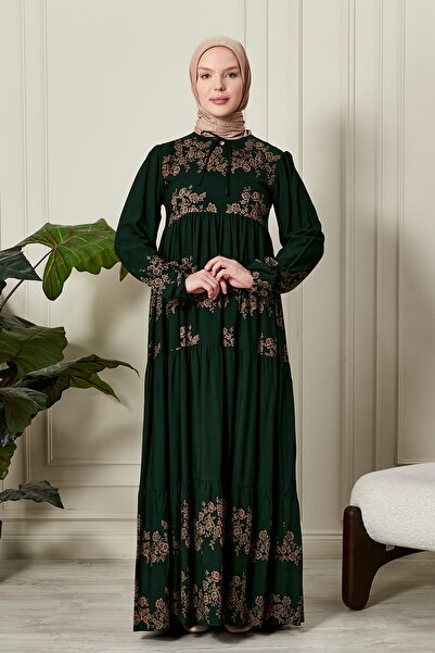 fistan Πτυσσόμενη φούστα με λουλουδάτο μοτίβο τσιγγάνικο φόρεμα βισκόζης Φόρεμα χιτζάμπ Φόρεμα προσευχής μητέρας