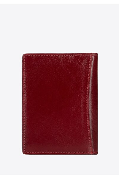 Wittchen Woman Leather Document Case with Registration Card Pocket Red Leather