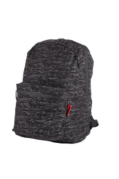 halber Rucsac reflectorizant pliabil Atom, 41x30x13 cm, negru