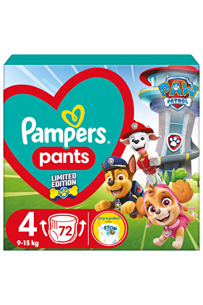Pampers Pants Paw Patrol Edition Size 4 (9-15 kg), 72 pcs