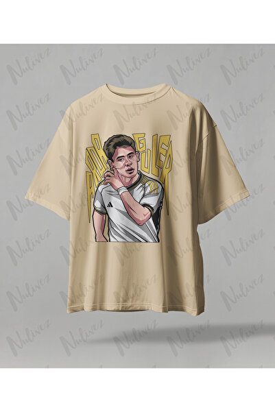 Nulivez Arda Güler Design Printed High Quality Compact Unisex Oversized T-Shirt