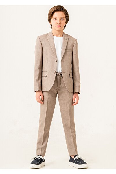 carino's kids Boy's Suit with Linen Jacket