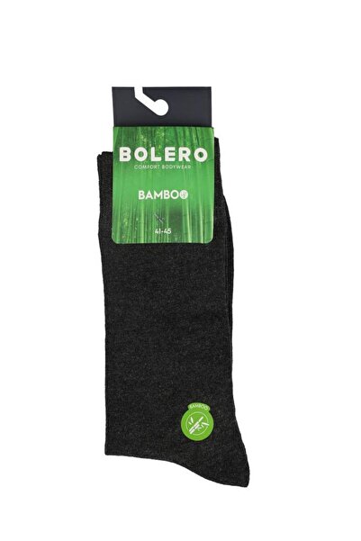 Bolero Erkek Bambu Soket Çorap Antrasit