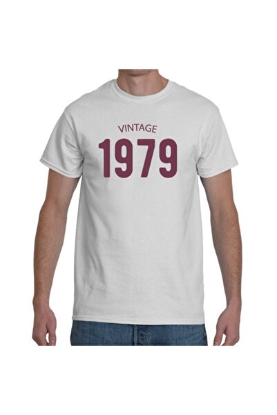 Tricou Destept Tricou personalizat Vintage 1979, alb, mărime S