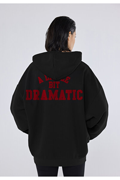 CC STORE Dramatic Back and Front Printed Winter Fleece Thick Sweatshirt Hoodie