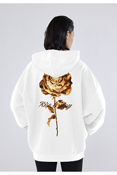 CC STORE Rise of Slay Back and Front Printed Winter Fleece Thick Sweatshirt Hoodie