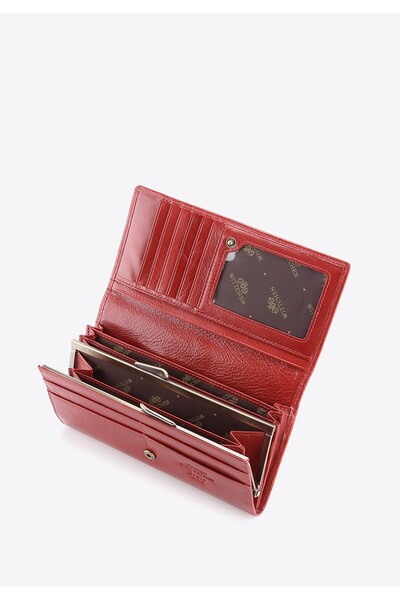 Wittchen Women's Leather Wallet Large Horizontal Red Leather