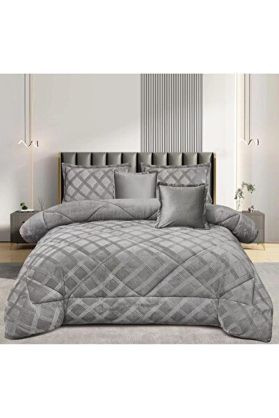 NAJMA طقم مفرش نفر 4 قطع شتوي حشوة مليان من المخمل الناعم ذو وجهين دفئ لك وفخ...