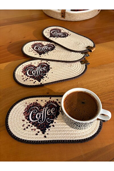 Nev Design 4-Piece Coasters, Dft Printing, Mini Supla, American Service