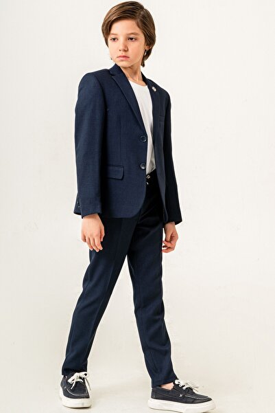 carino's kids Boy's Suit with Linen Jacket