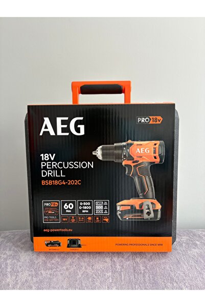 AEG BSB18G4-202C 2.0 AH Akülü Darbeli Matkap