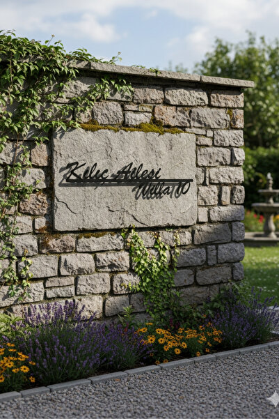 ZenoraHome Kişiye Özel Metal Kapı İsimliği – Aile Soyadı Yazılı Dekoratif Ev ...