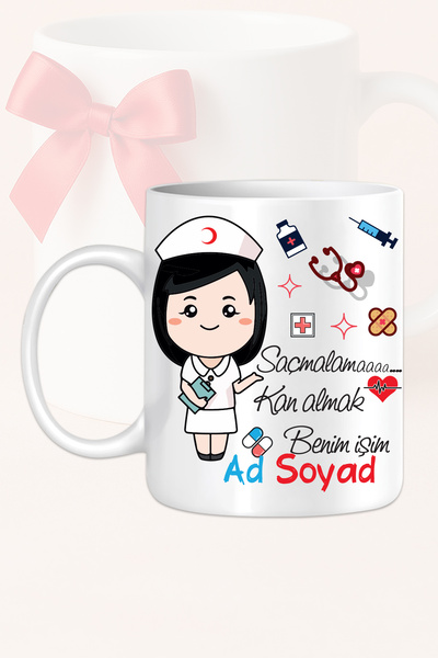 Ver-O Baskı كوب مصمم كهدية للأطباء والممرضات في المستشفى