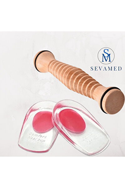 Elioure Ayak Ağrıları Topuk Dikeni İçin Memory Foam Tabanlık ve Ahşap Masaj S...