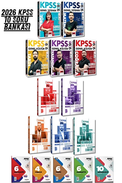 Yargı Yayınları 2026 KPSS GYGK Tüm Dersler Soru Bankası Seti Benim Hocam ve Y...